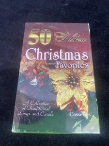 50 Golden Christmas Favorites 2 Cassettes New Tape Set Sealed Traditional Songs - Picture 1 of 5