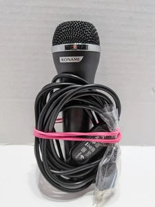 Konami Logitech  USB Microphone Mic Black  ICES-003 Playstation Xbox Wii Tested - Picture 1 of 6