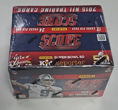 2015 Score Football Box - Factory Sealed 24 Packs, 12 Cards Per Pack - Image 1 of 4