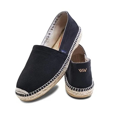 Alpargata plana VISCATA Sitges para hombre EU 42 US 9 negra sin cordones nueva en caja Foto 1 de 4