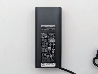 全新正品戴尔 65W USB-C 交流电适配器 HKA65NM200 HKA65NM201 0VH2W4 CJG9W 笔记本电脑 — 第 1/4 张图片