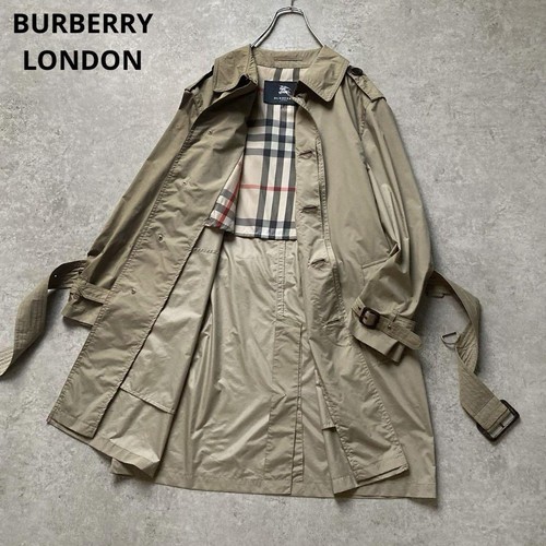 Trench coat singolo Burberry London Teronchi Polynylon M Sanyo Shokai #EG AZA