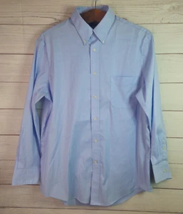 Men's Lauren Ralph Lauren Black Label Blue Button Long Sleeve Stretch Sz Large - Picture 1 of 9