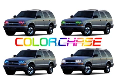 Color Chasing LED Headlight Flow Halo kit for Chevrolet Blazer 98-04 - Image 1 of 4