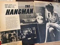 The Hangman, Robert Taylor, Tina Louise, Four Page Vintage Clipping