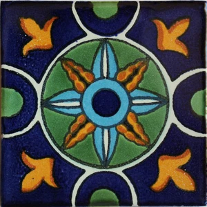 3 x 3 16 Stück Romini Mexikanische Tonfliese Handarbeit Talavera Rückseiten - Bild 1 von 1