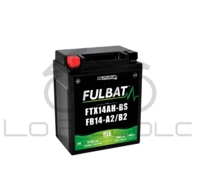 BATTERIA FULBAT A GEL FTX14AH-BS PER HONDA VT 800 C SHADOW 1988 - Imagem 1 de 2