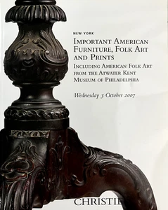 Christie's - Atwater Kent Museum Philadelphia Folk Art Oct 2007 Auction Catalog - Picture 1 of 24
