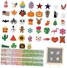 44pcs Seasonal Icons and 900pcs Letters for Letter Board, 5 Sheet of Alphabet
