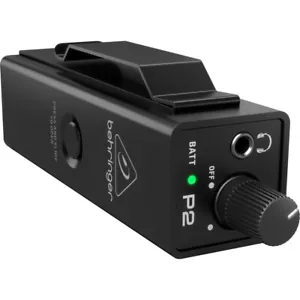 Behringer P2 Ultra-Compact Personal In-Ear Monitor Amplifier -BLACK-NEW - Picture 1 of 4