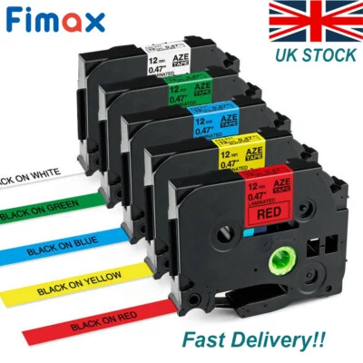 LABELIFE Compatible Brother TZ Tze Label Tape Printer P-Touch Laminated 18mm/12mm/9mm x8m