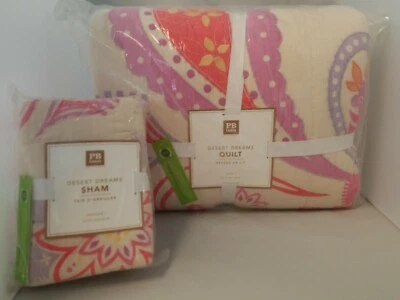 Edredón doble Pottery Barn Teen Desert Dreams 1 farsa estándar suroeste Foto 1 de 4