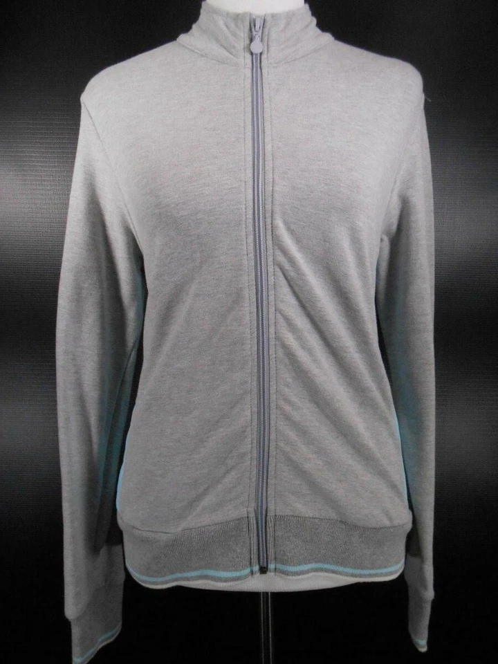 Hermosa chaqueta de calentamiento para mujer pequeña X-Treme gris manga larga cremallera pista Foto 1 de 4