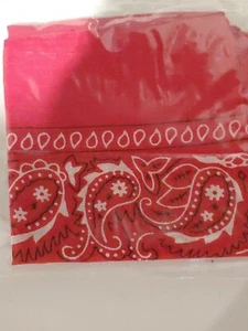 1 PACK Red Paisley Bandana Headband Face Mask Head Scarf Motorcycle Bike - Picture 1 of 1