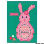 Vervaco embroidery cards stitch kit "rabbit with flowers", kit of 2, stamped, DI
