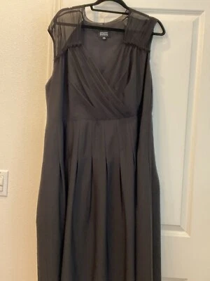 Adrianna Papell Black Chiffon Dress sz 22W - Image 1 of 2