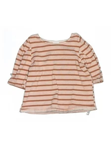 Zara Girls Brown 3/4 Sleeve T-Shirt 6 - Picture 1 of 2