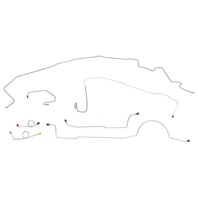 1970 Dodge Challenger conjunto completo de linha de freio a tambor elétrico tubos de aço original - Imagem 1 de 4