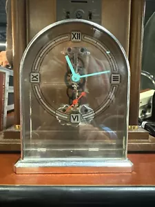 80er Skelettuhr Haller Germany / türkis / postmodern elektrisch (um-6) - Bild 1 von 4
