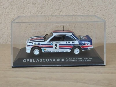 Opel Ascona 400 Rally Di Monte Carlo 1982 Rowrl/Geistdorter Modellino 1/43 teca - Immagine 1 di 4