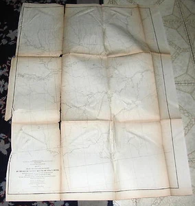 1855 Jeff Davis Map, W. Boundary of Missouri to Trap Creek Map #1 - Picture 1 of 7