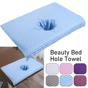 5x Beauty Bed Sheet SMS Massage SPA Salon Table Cover Bedside Face Hole Towel - Picture 1 of 20
