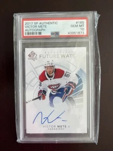 2017-18 SP Authentic Future Watch Auto #165 Victor Mete PSA 10 - Picture 1 of 1
