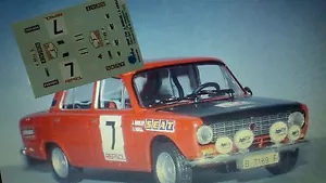 DECAL CALCA 1/43 SEAT 124 J. BABLER CRIT. LUIS DE BAVIERA 1972 (SEAT DEBUT) - Imagen 1 de 1