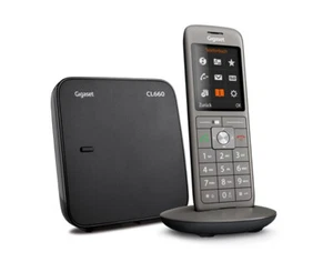Gigaset CL660 Analoges/DECT-Telefon Anrufer-Identifikation Anthrazit - Zdjęcie 1 z 4