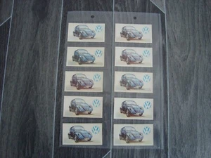 10 x Volkswagen VW Beetle Trade Cards Ideal For Framing - Picture 1 of 1