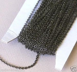 Bobina 32 piedi canna di fucile ottone placcato catena cavo rotonda 2x2,5 mm - Foto 1 di 1