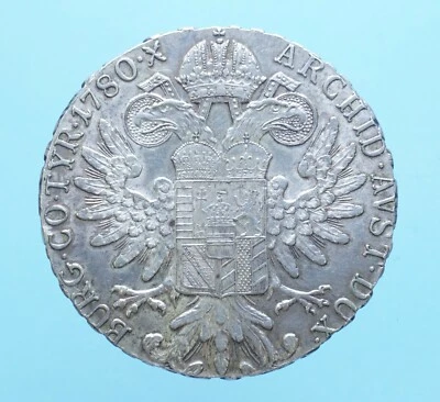 COLONIA ERITREA VITTORIO EMANUELE III TALLERO DI CONVENZIONE 1780 ARGENTO MONETE - Immagine 1 di 2