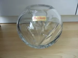 NACHTMANN-Fleurie-Bleikristall Kugelvase Vase Diamantenschliff Klar H.13,5cm TOP - Bild 1 von 15