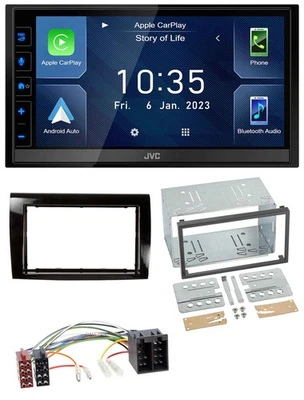 JVC DAB Bluetooth MP3 USB 2DIN Autoradio für Fiat Bravo (ab 2007) - Bild 1 von 4