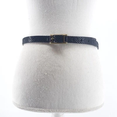 Fossil女式闪亮秤动物印花浮雕黑色双滑动扣 — 第 1/4 张图片