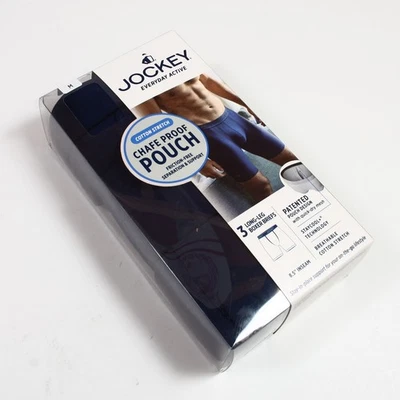 JOCKEY CALZONCILLOS BOXER DE 3 PIERNAS LARGAS ELÁSTICOS ALGODÓN ACTIVO DIARIO TALLA M (32-34) Foto 1 de 3