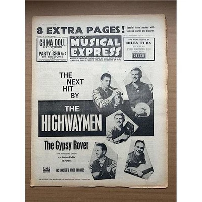 VARIOUS 1961 NME MAGAZINE DECEMBER 1 1961 - Elvis presley/billy fury/cliff richa - Image 1 of 2