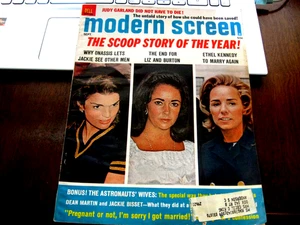 Modern Screen Magazine SEPTEMBER 1969 Liz Taylor John Wayne Jackie Kennedy VG+ - Picture 1 of 6
