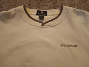 Lexus Pullover 2X Off White gesticktes Logo Strickpullover Langarm - Bild 1 von 11