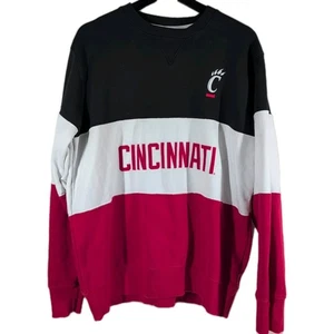 Champion Cincinnati University Bearcats Large dreifarbig blockiertes Sweatshirt NCAA - Bild 1 von 11