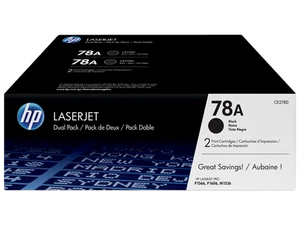 HP 78A 2-pak Czarne oryginalne kasety z tonerem LaserJet, na wkład: ~2100 - Zdjęcie 1 z 8