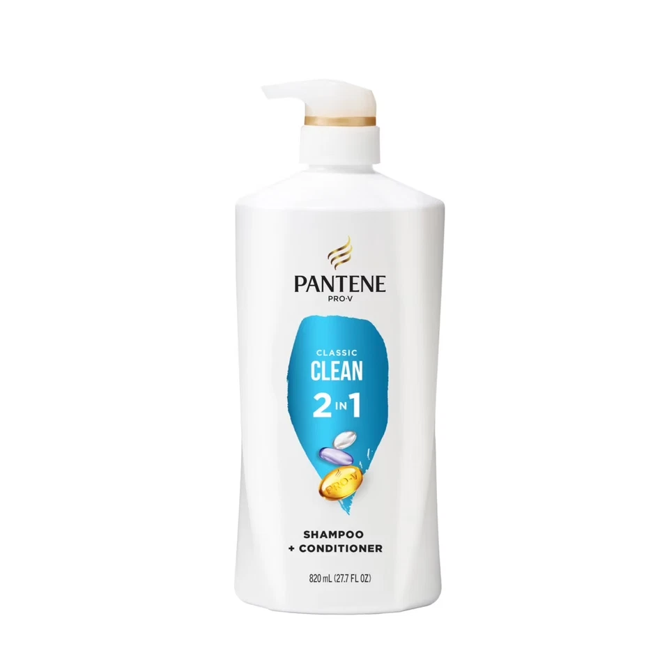 Champú y acondicionador Pantene Pro-V Classic Clean 2 en 1, 27,7 oz Foto 1 de 4