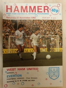 West Ham United 1982/83 v EVERTON - 27 de noviembre - Imagen 1 de 2