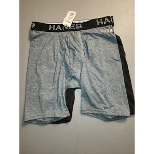 2 Hanes Mens Boxer Briefs Mens Size Small Our Most Comfortable Polyester Blend - Picture 1 of 4