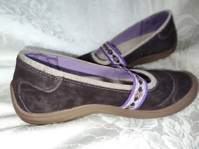 Lands End 380875 Para Mujer Talla 7B Cuero Marrón Terraine Lodge Mary Jane Driving Foto 1 de 4