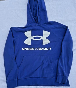 UnderArmor Mens Hoodie Blue Med Athletic Athliesure - Picture 1 of 4
