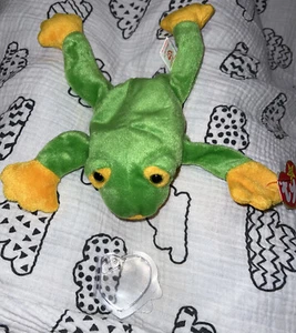 Smoochy The Frog TY Beanie Baby Retired 1997 "NWT" Tag Error Rare Collectible - Bild 1 von 11