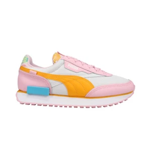 Puma Future Rider Flower Aura Lace Up Youth Girls White Sneakers Casual Shoes 3
