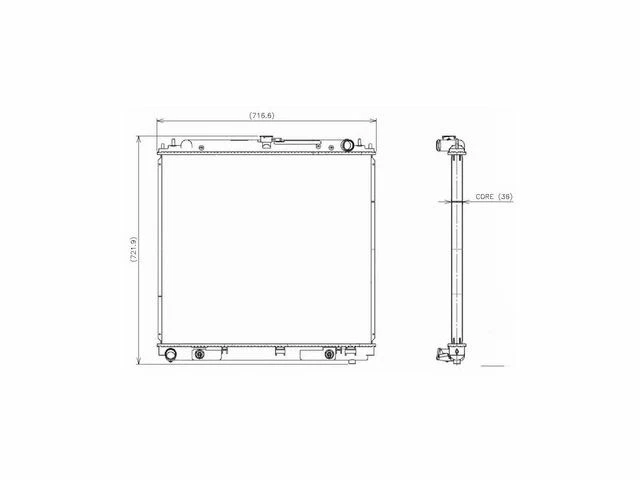 Radiador Denso compatible con Nissan Frontier 2005-2009 92XZHQ Foto 1 de 1