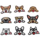 Cute Dog Sewing Repair Patches 9pcs Embroidered Puppy Appliques  For Clothes